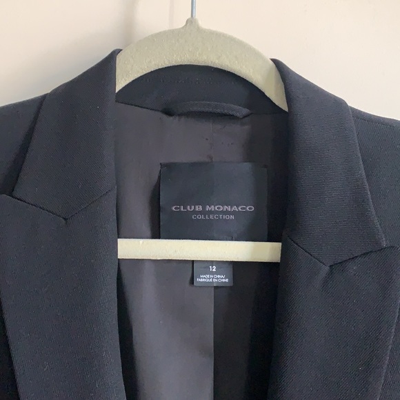 Club Monaco Collection Tailored Black Blazer - Picture 6 of 12